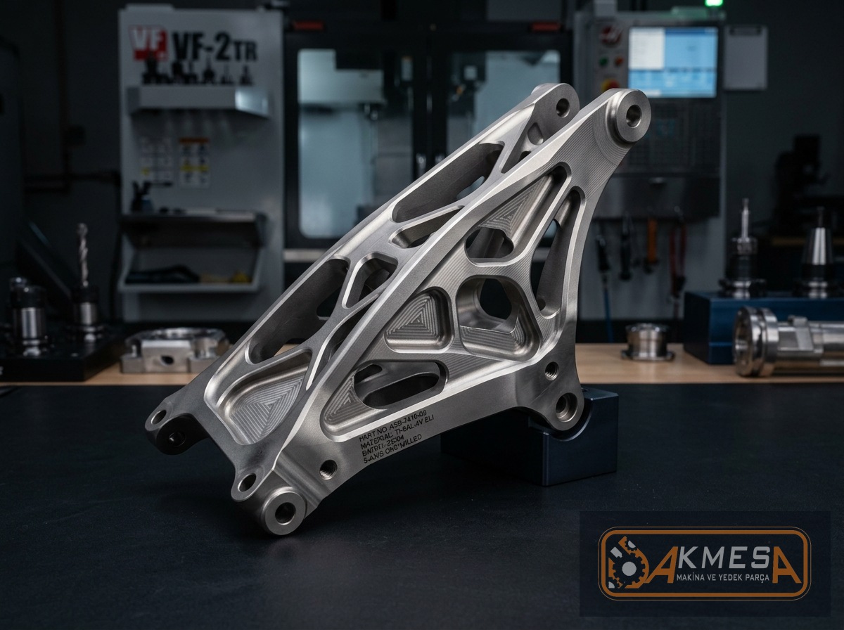 5 Eksen CNC Titanyum Havacılık ve Savunma Parçası
